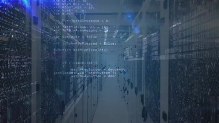 Animation af databehandling over servere
