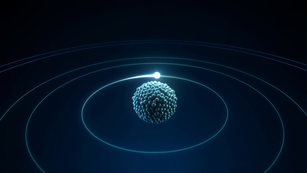 Abstract Atomic Structure with Orbiting Particle