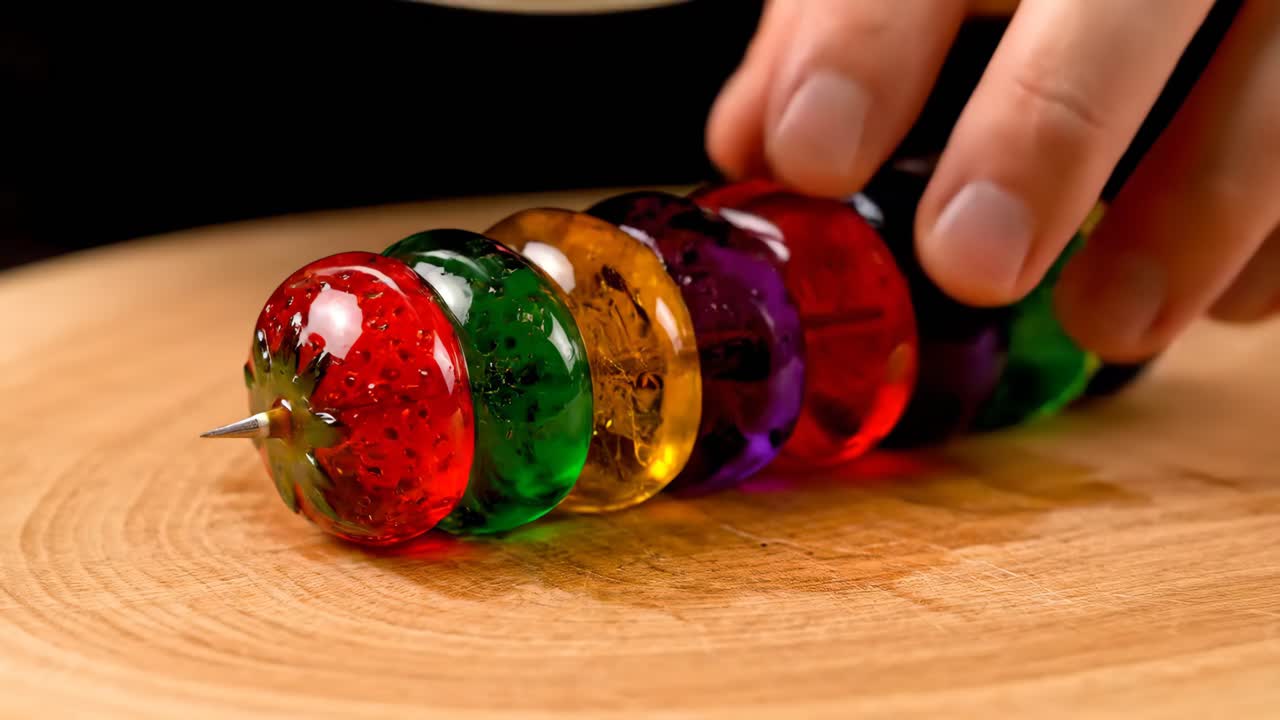 Cutting Colorful Lollipops