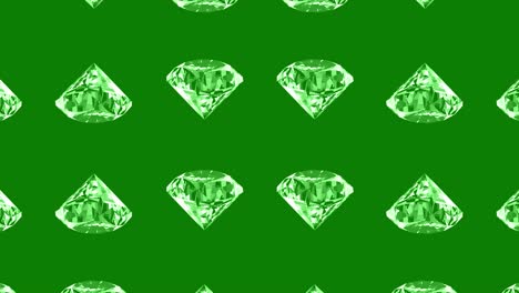 green diamond pattern background