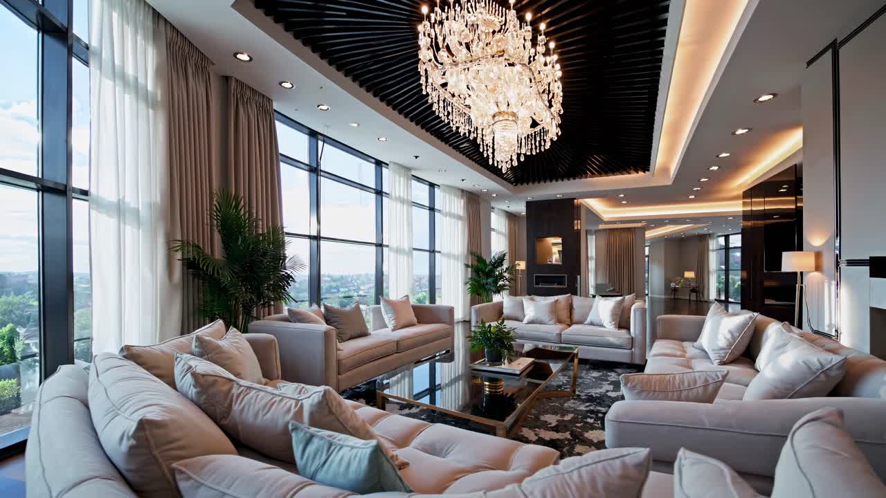 럭셔리 리빙 인테리어 디자인