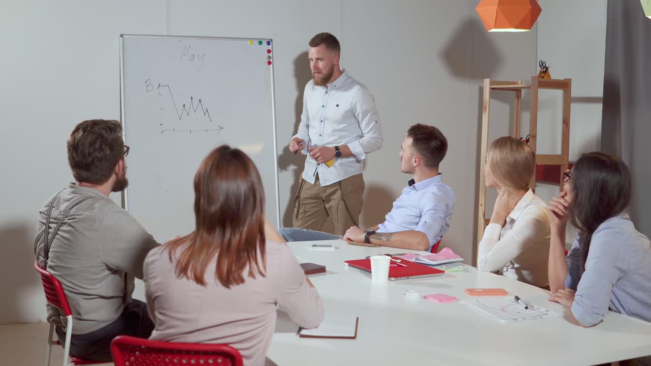 presentación de la reunión de negocios