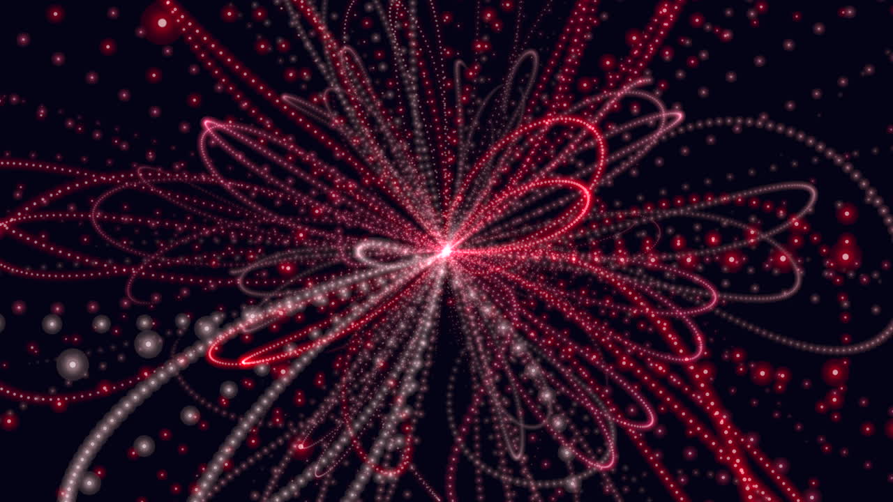 움직임과 에너지의 동적 빨간 나선형 3d 렌더링