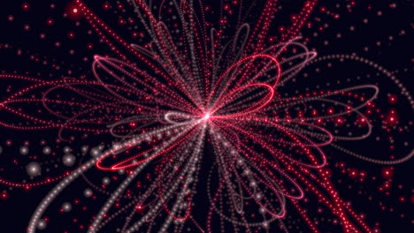 espiral roja dinámica representación 3d del movimiento y la energía