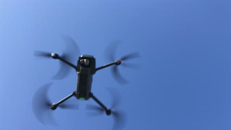 agriculture. innovations. smart technological drone analyzing field flying against sunny sunset sky landscape. digital device