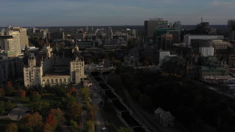 Colina-Del-Parlamento-Ottawa-Canadá-Vista-Aérea