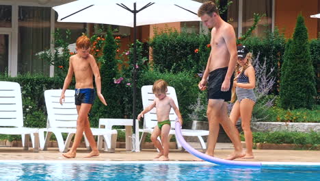 happy children on summer vacation