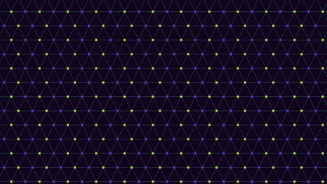 Dynamic black and green grid pattern with dots creating diamond shapes