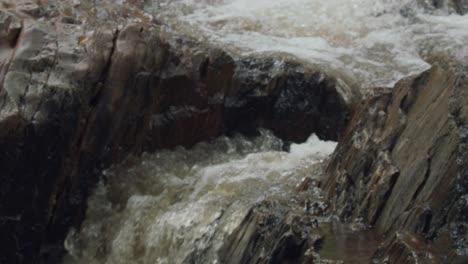 water flowing in brazil at low levels due to drought creating scarcity - slow motion