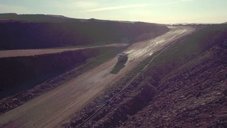 parallex tracking in shot of a haul track