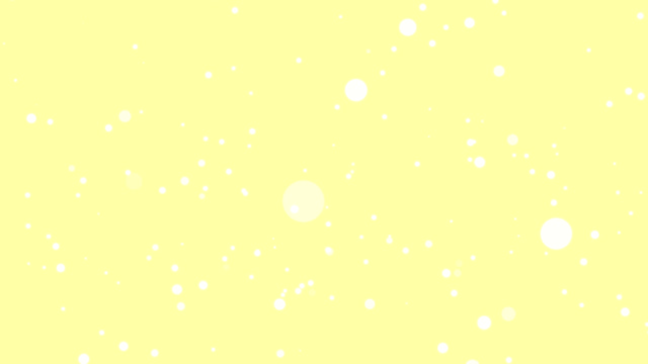 Seamless loop animation motion white circle fall and yellow background. Template present pastel color