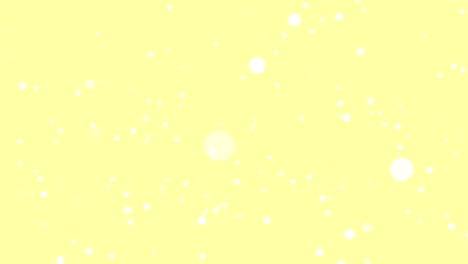 seamless loop animation motion white circle fall and yellow background. template present pastel color