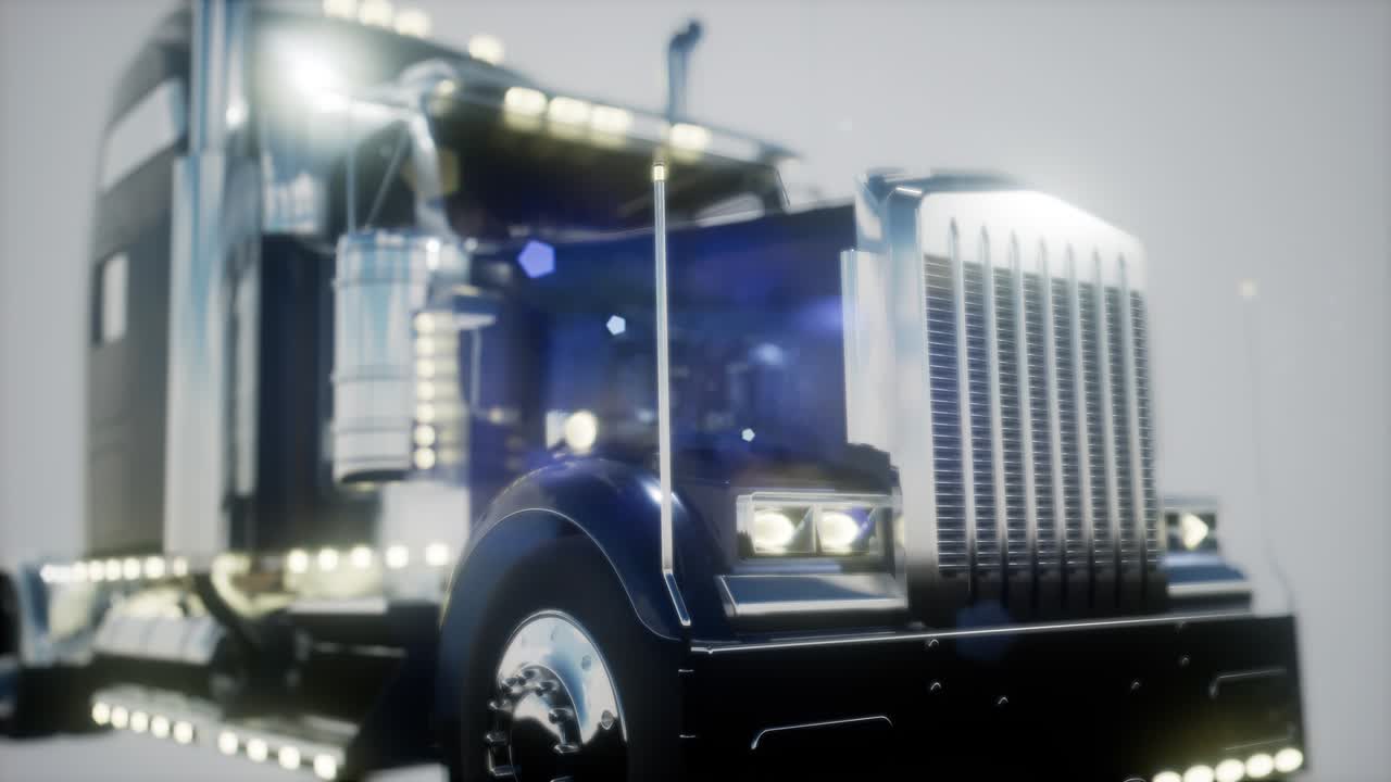 밝은 미국 트럭 트랙