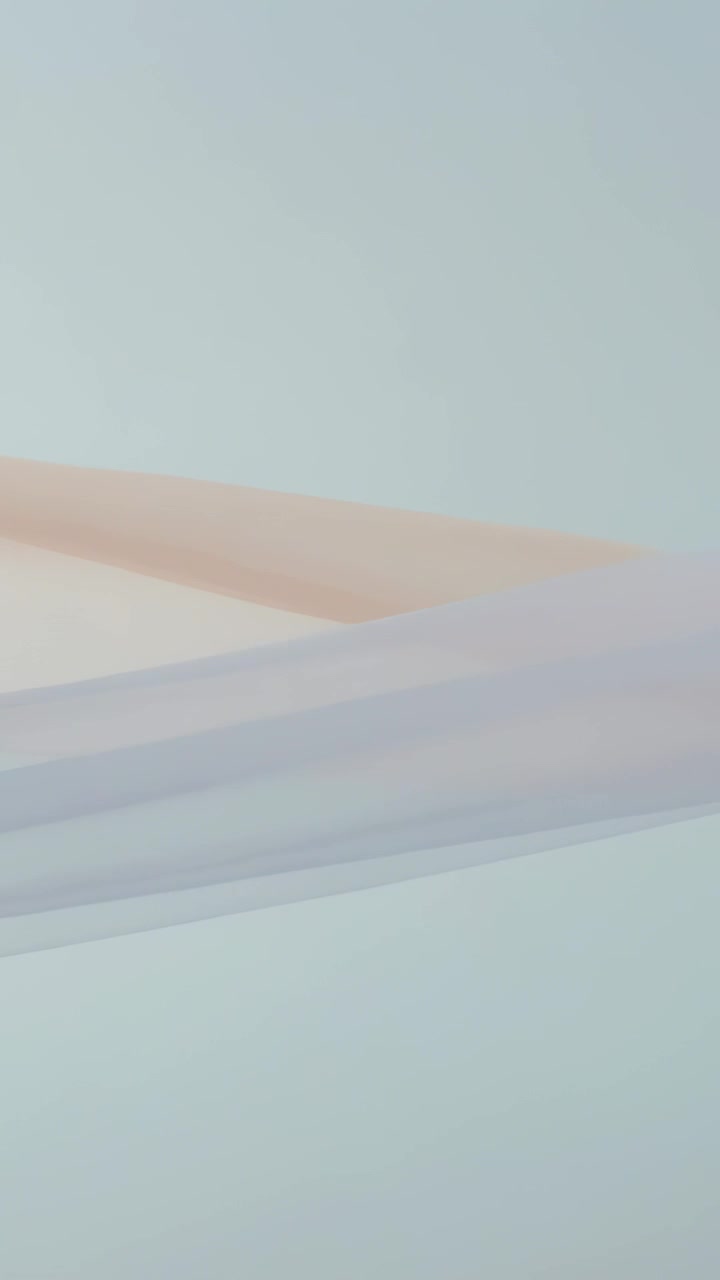 Vertical video: Clip starting, showing layered bands holding diagonal line on pale blue as backdrop