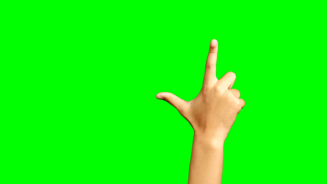 손짓을 하는 아이의 클로즈업