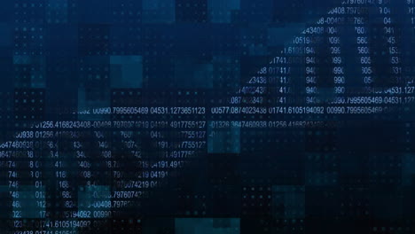 Animation of dna strand and data processing over dark background