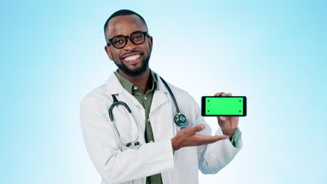 Cara,-Médico-O-Pantalla-Verde-Del-Teléfono-Móvil