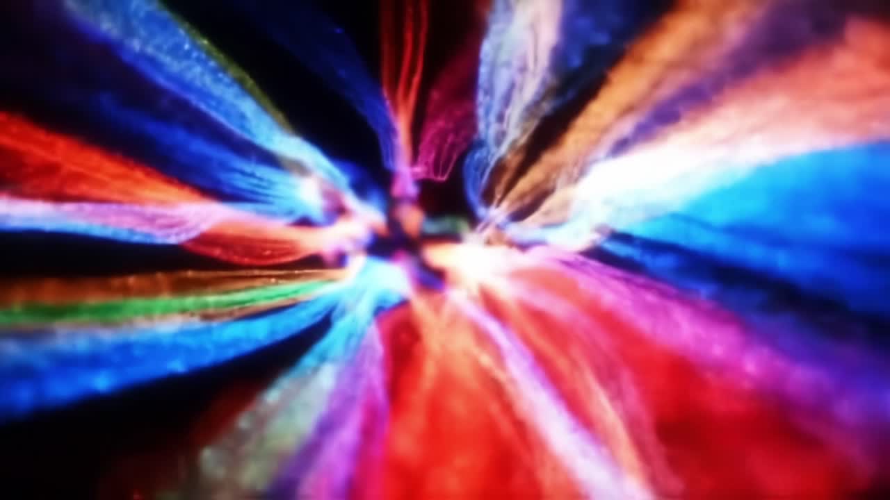 A Stunning Display of Colorful Visuals: Exploring the Intricate Patterns and Vibrant Motion of Light in a Hypnotizing Digital Experience