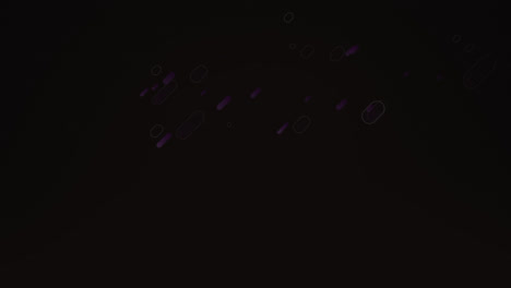 animation of moving purple trails of light on black background