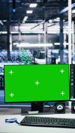 vertical video server room chroma key pcs tracking rigs processing machine learning datasets