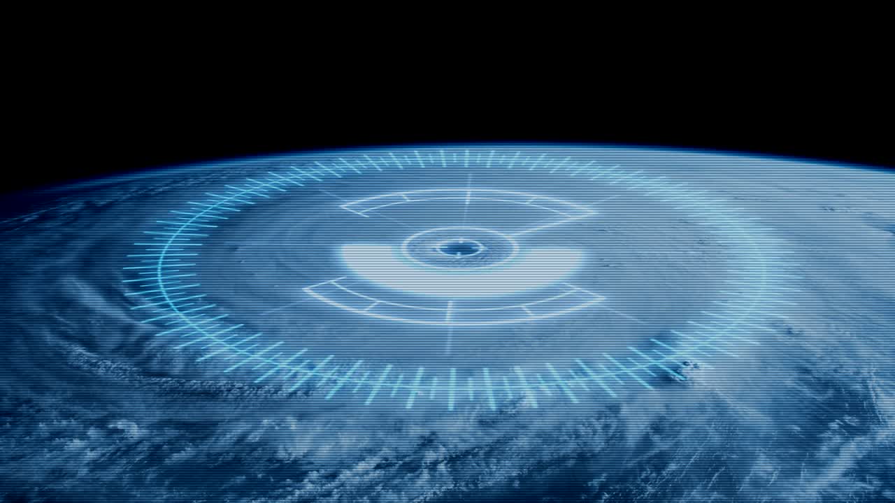 4k 허리케인 추적 컨셉