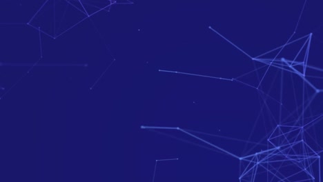 animación de fondo azul sobre una red de conexiones.