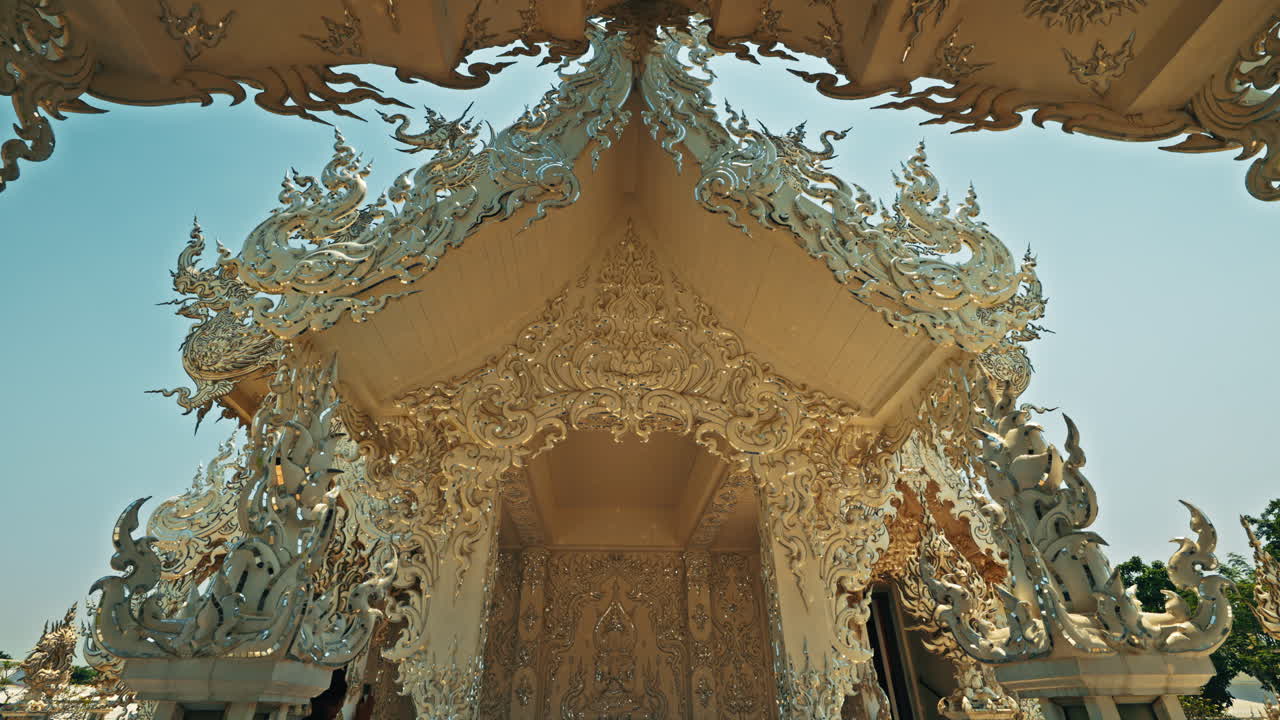 Elaborate Architecture of the White Temple in Thailand