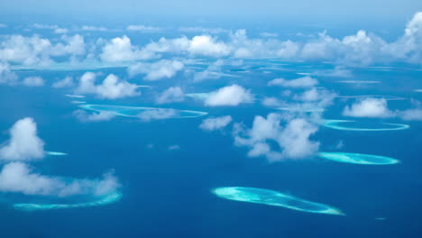 maldives islands aerial view.