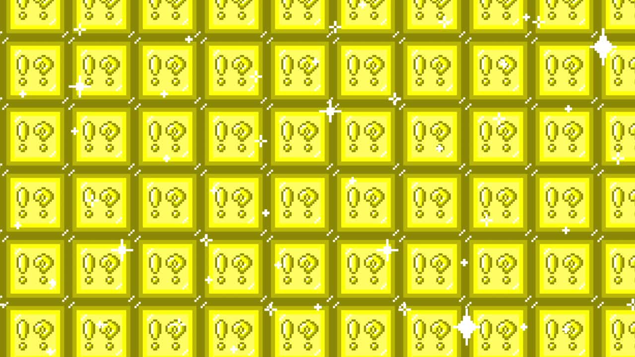 Pixel art tile interrobang mark Looping animated background. 1080p (3).mp4