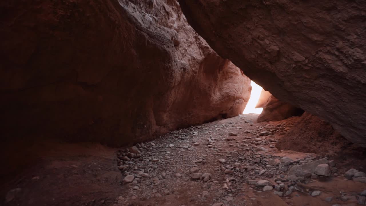 slow motion of Gliding shot in Dades Canyon in Morocco