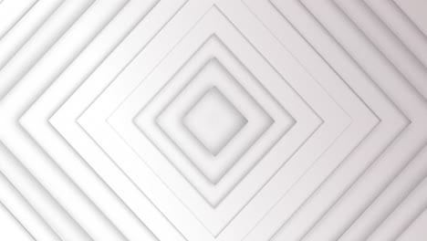 animación de cuadrados 3d que se mueven contra un fondo blanco