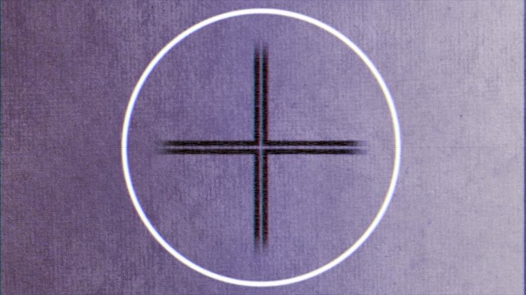 Retro purple film countdown in 90s style