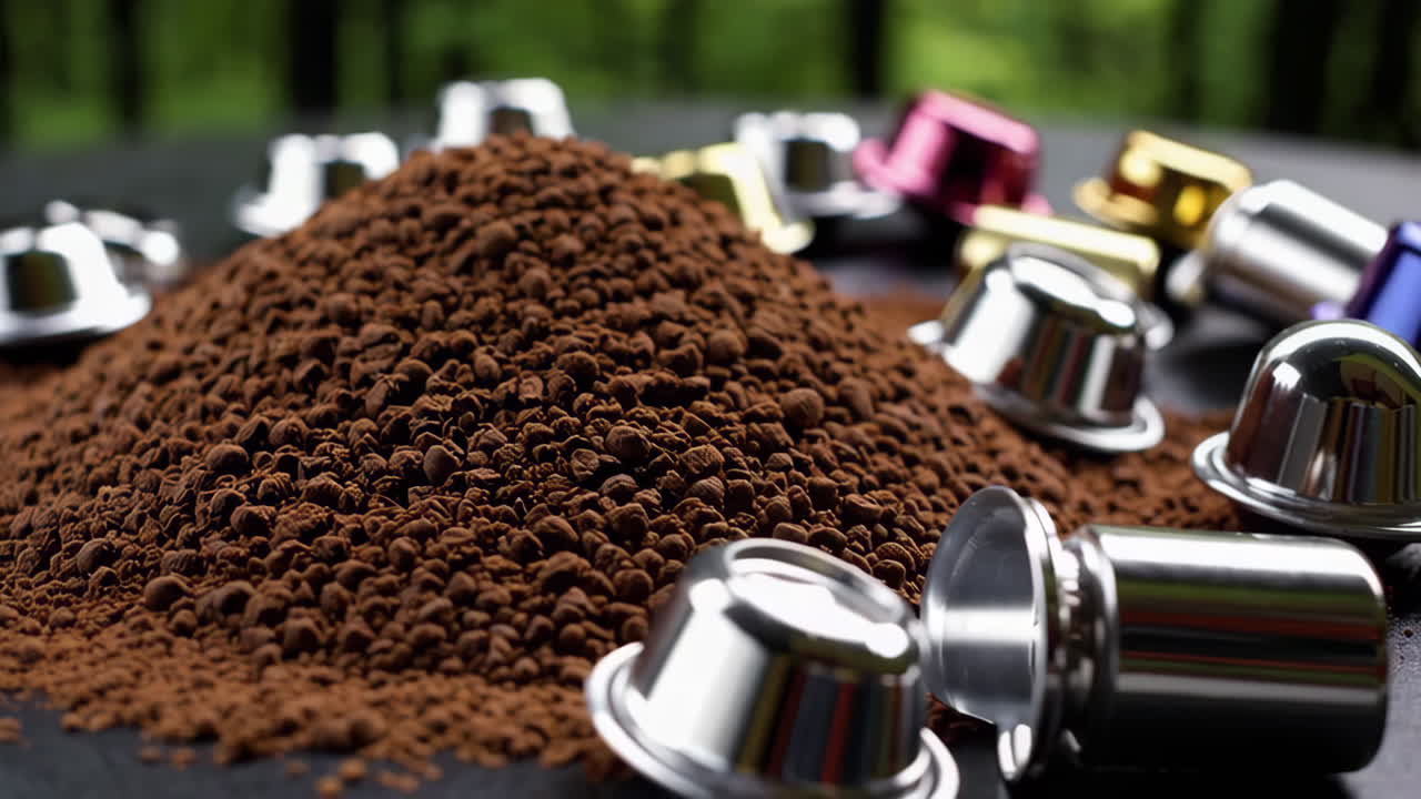 Coffee Grounds and Capsules