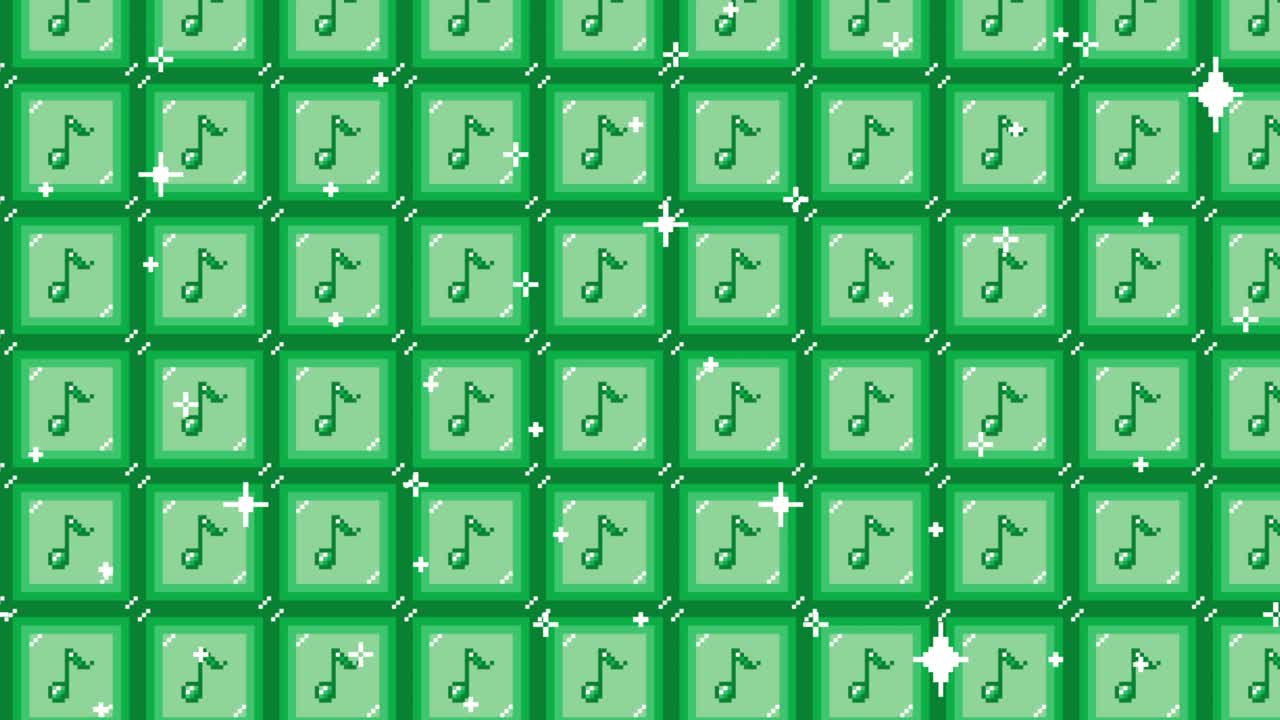 Pixel art tile eighth note Looping animated background. 1080p (5).mp4