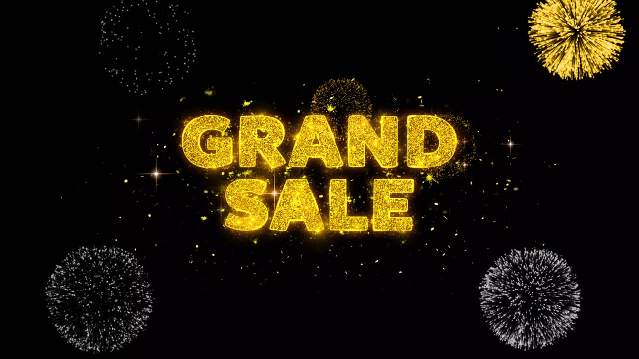 Grand Sale Fireworks Banner