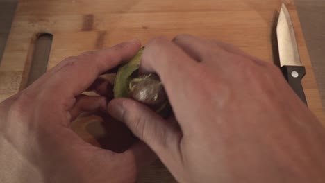 avocado cut into half and take out the seed