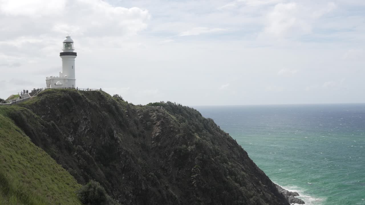Stunning View of a Lighthouse on a Clifftop Overlooking the Ocean