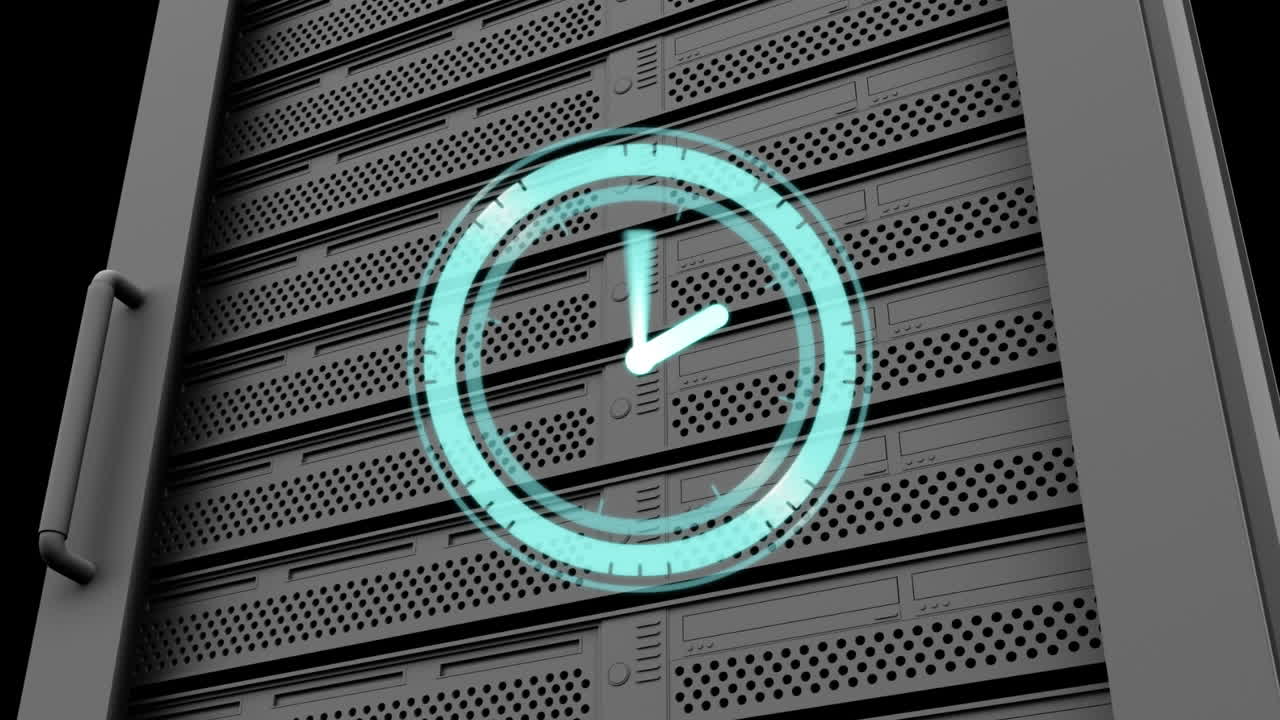 animación de movimiento del reloj sobre el servidor