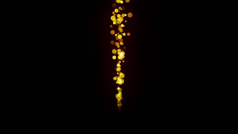 the video material which six shining short effects entered. golden version.