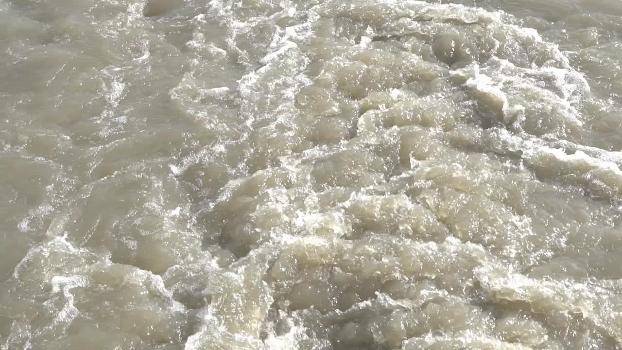 During the monsoons, the river flow is very high