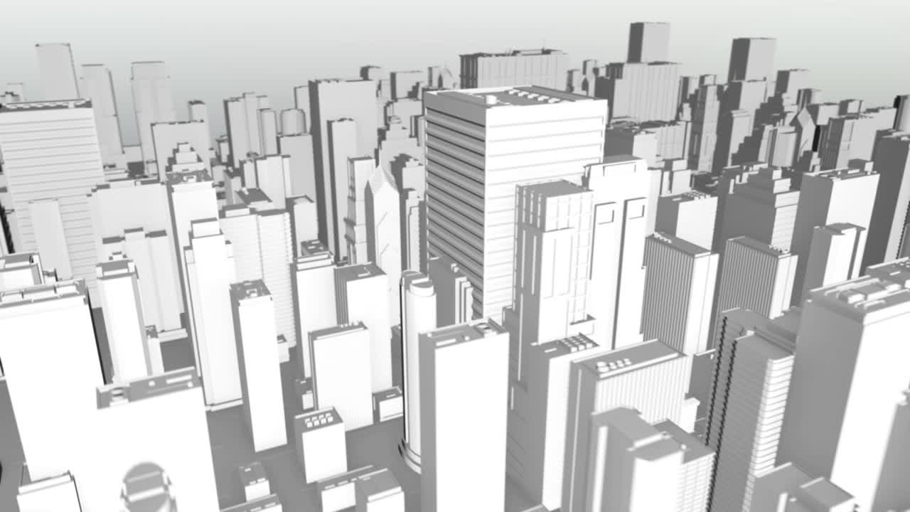 3d 시티 스카이라인 루프 01