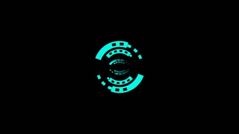 diseño futurista de pantalla de carga 3d