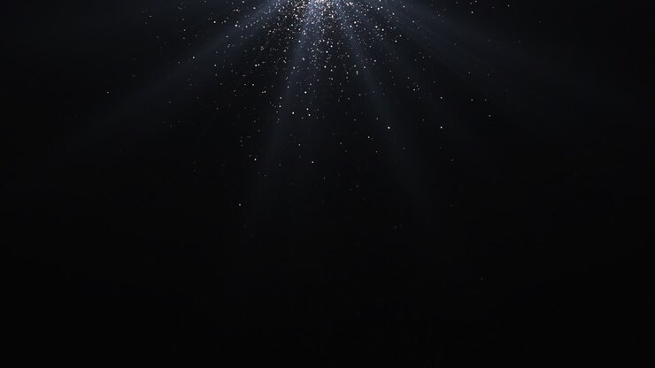 Glitter Light Effect on Black Background