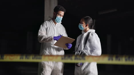 investigación de la escena del crimen