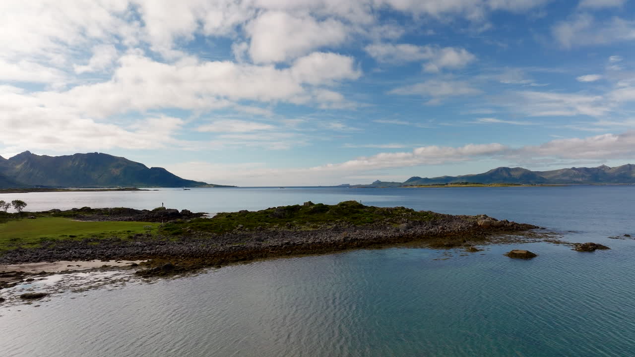 Remote Idyllic Destinations, Serene Picturesque Norwegian Landmarks