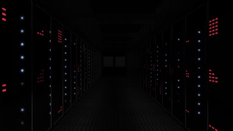 4k video of empty black corridor design.