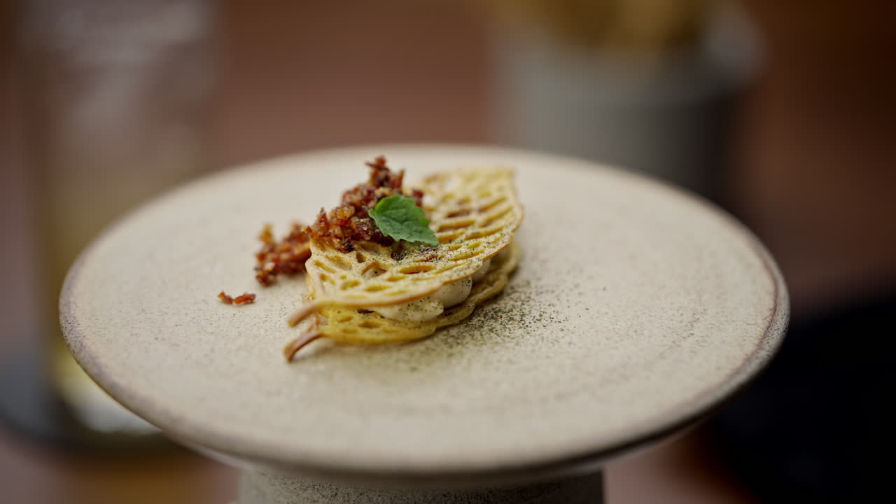 Gourmet food presentation