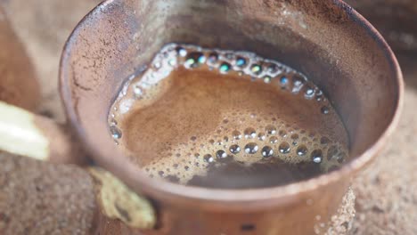 turkish coffee brewing