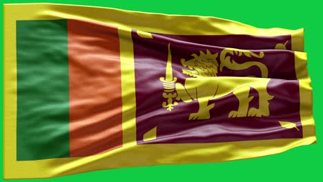 4k bandera muy detallada de sri lanka - bandera de sri lanka alto detalle - bandera nacional de sri lanka patrón de ondas elementos en bucle