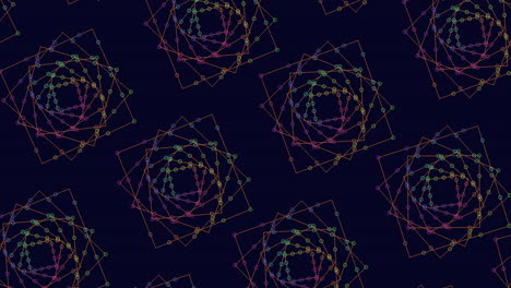 las líneas geométricas vibrantes forman intrincados patrones de colores